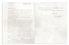 Edward White Pair of Letters Signed, Including One With an Autograph Note Just After Gemini IV -- ''What a ride that was!''